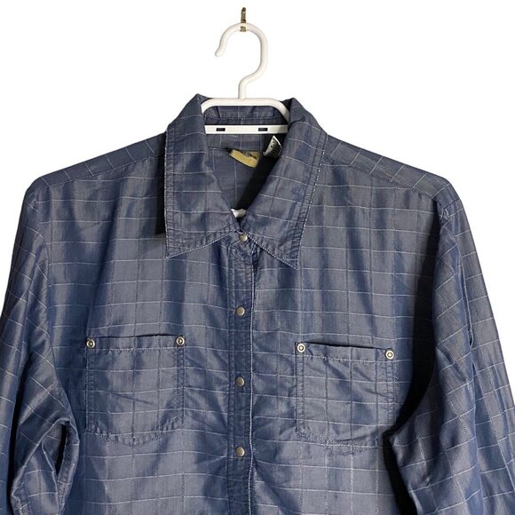 Shaver Lake Women's Patterned Chambray Button-Down Shirt - Picture 2 of 8